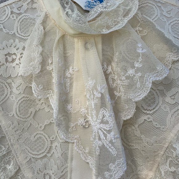 Vintage Western Cowboy Core Ivory Blouse - Picture 3 of 5